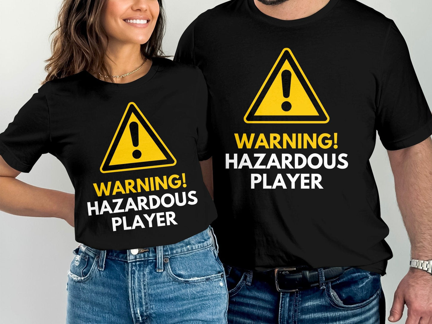 Funny Golfer Gifts TShirt Warning Hazardous Player Golf T-Shirt