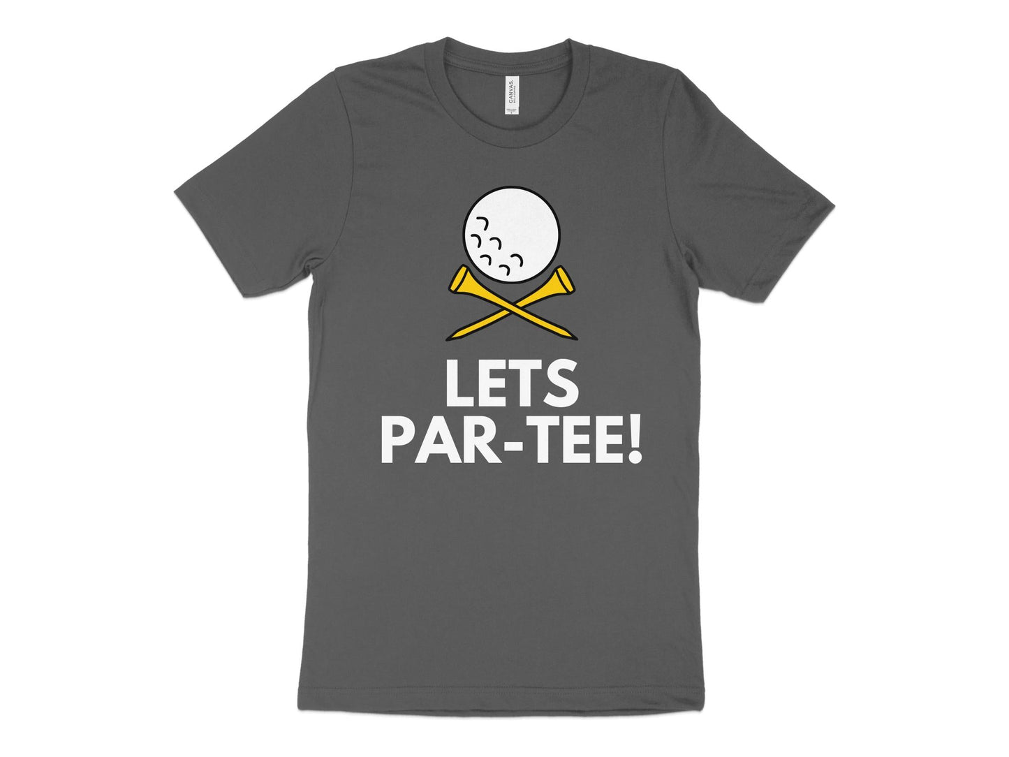 Funny Golfer Gifts TShirt XS / Asphalt Lets Par-tee Golf T-Shirt