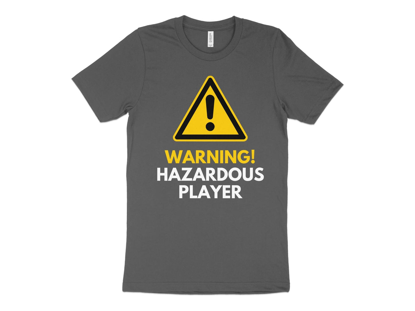 Funny Golfer Gifts TShirt XS / Asphalt Warning Hazardous Player Golf T-Shirt