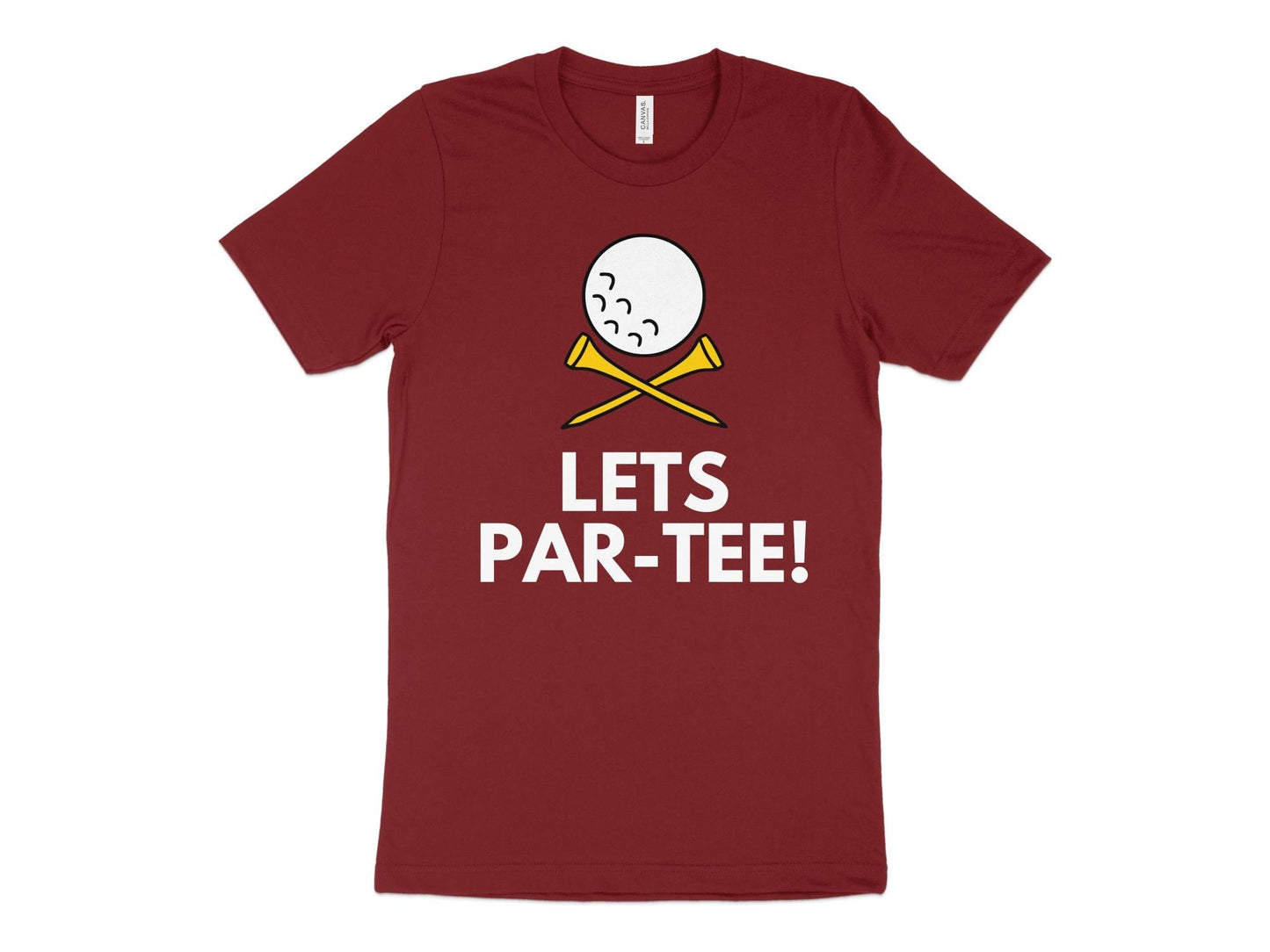 Funny Golfer Gifts TShirt XS / Cardinal Lets Par-tee Golf T-Shirt