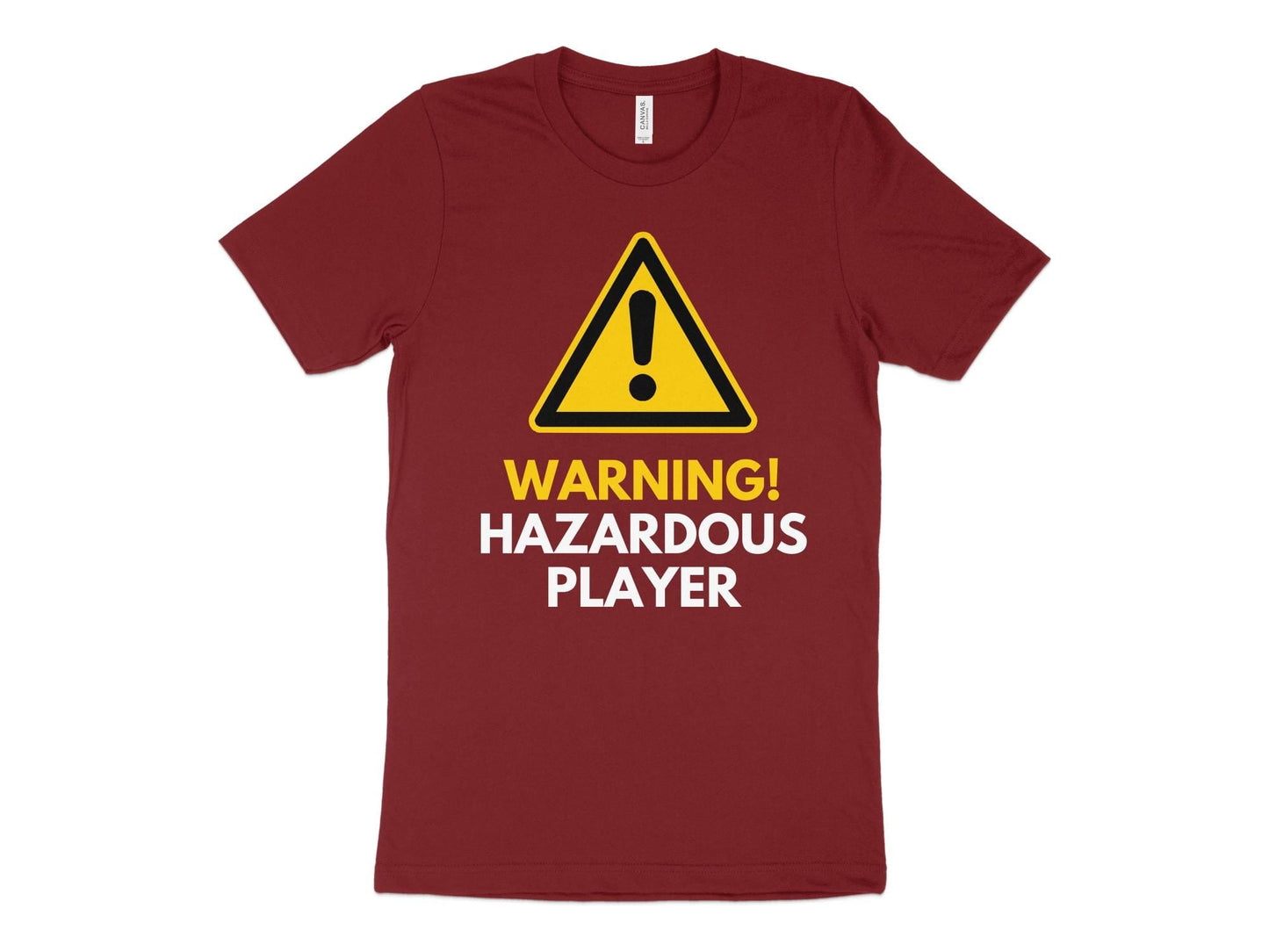 Funny Golfer Gifts TShirt XS / Cardinal Warning Hazardous Player Golf T-Shirt