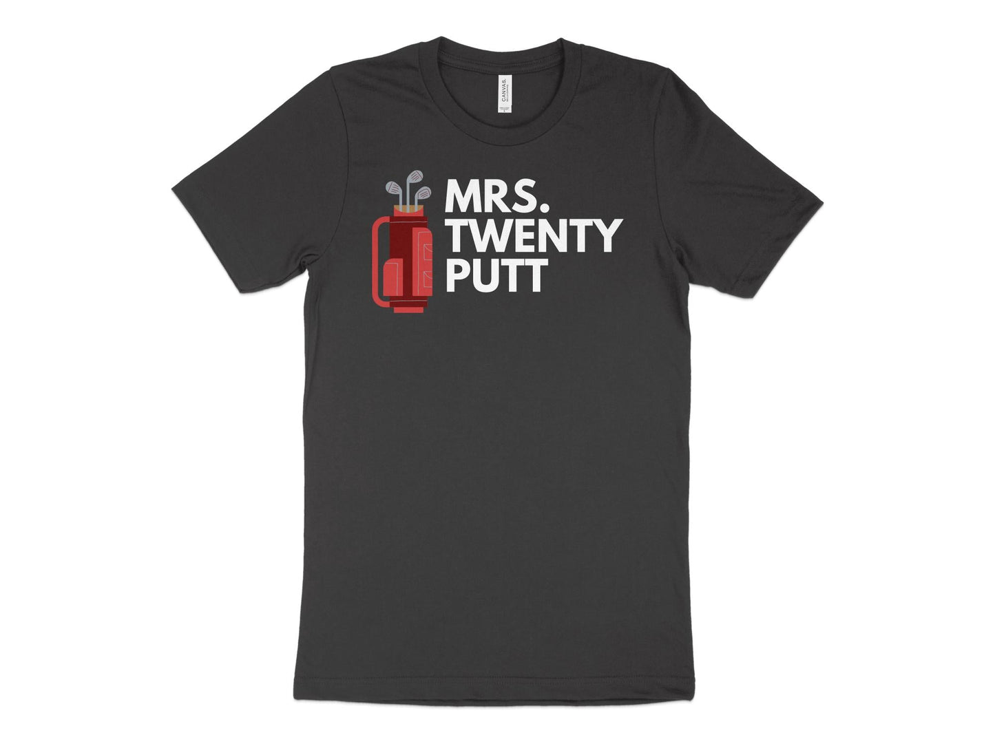 Funny Golfer Gifts TShirt XS / Dark Grey Heather Mrs Twenty Putt Golf T-Shirt