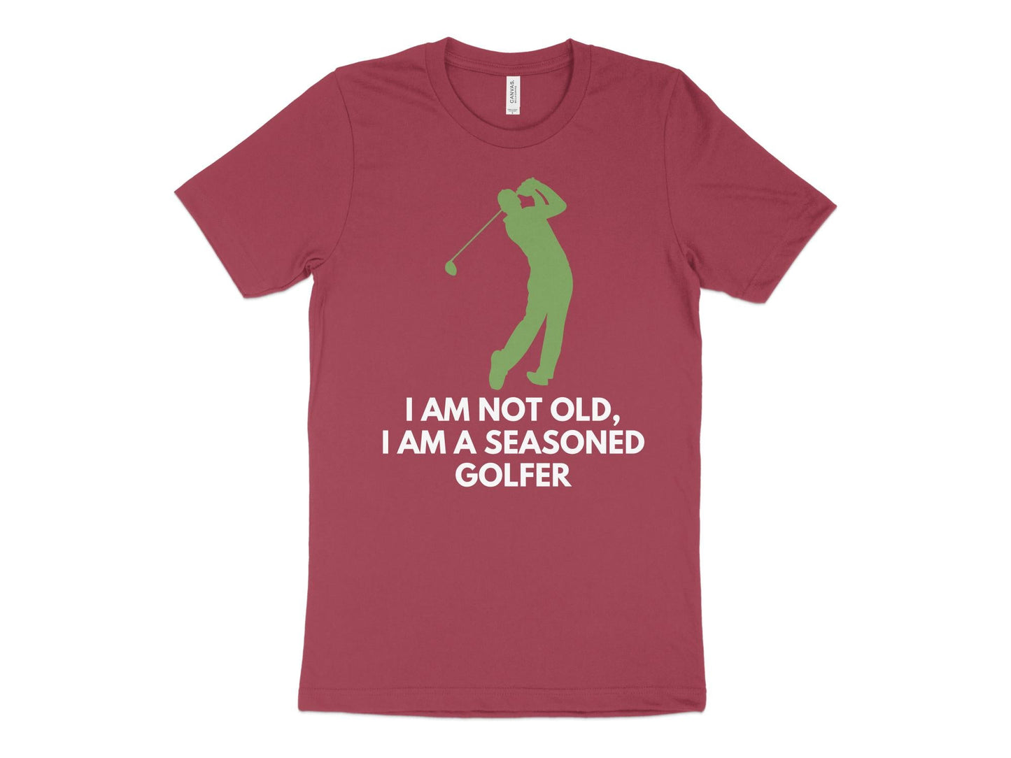 Funny Golfer Gifts TShirt XS / Heather Raspberry Im Not Old Im a Seasoned Golfer Golf T-Shirt