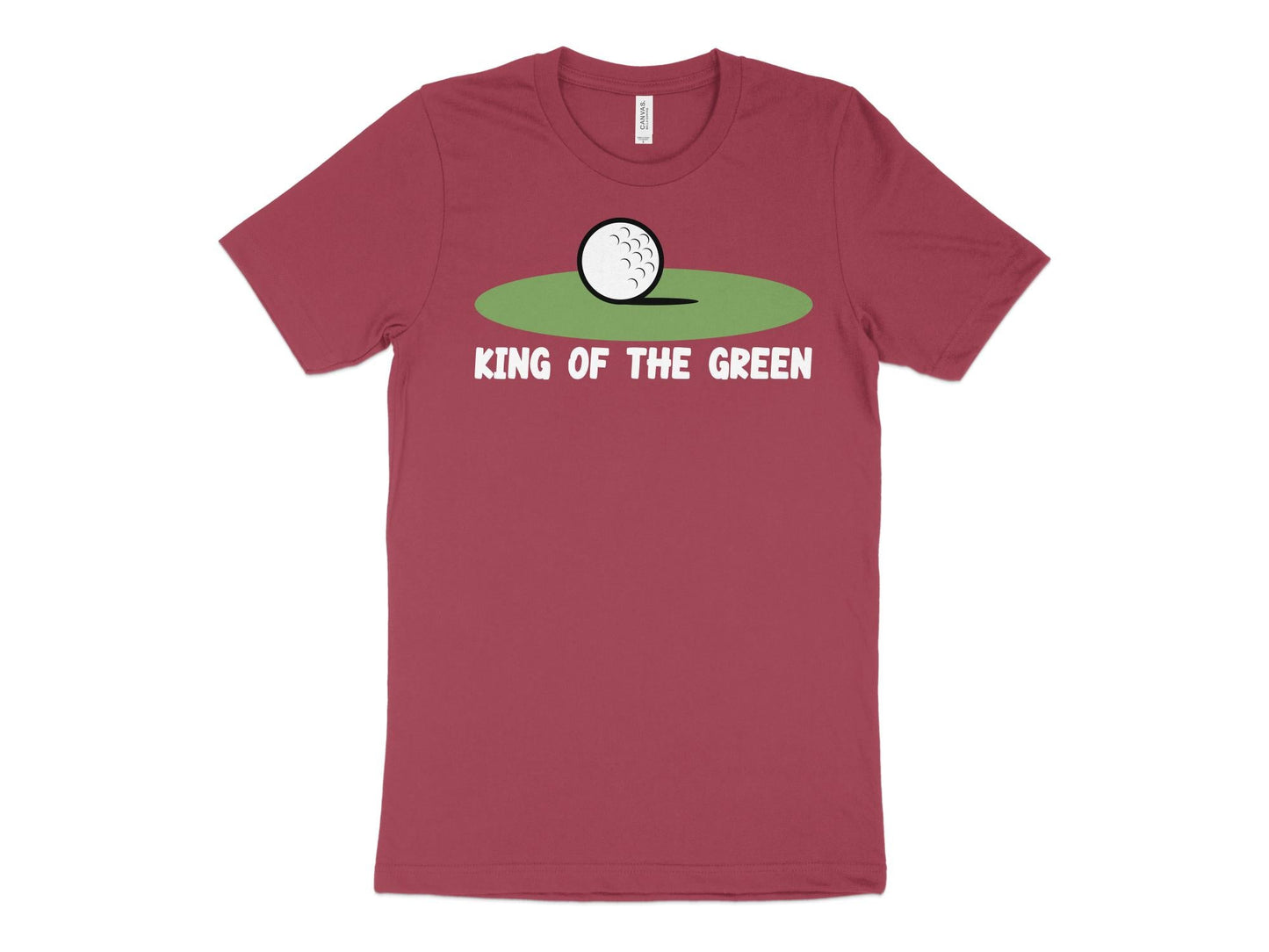 Funny Golfer Gifts TShirt XS / Heather Raspberry King of the Green Golf T-Shirt