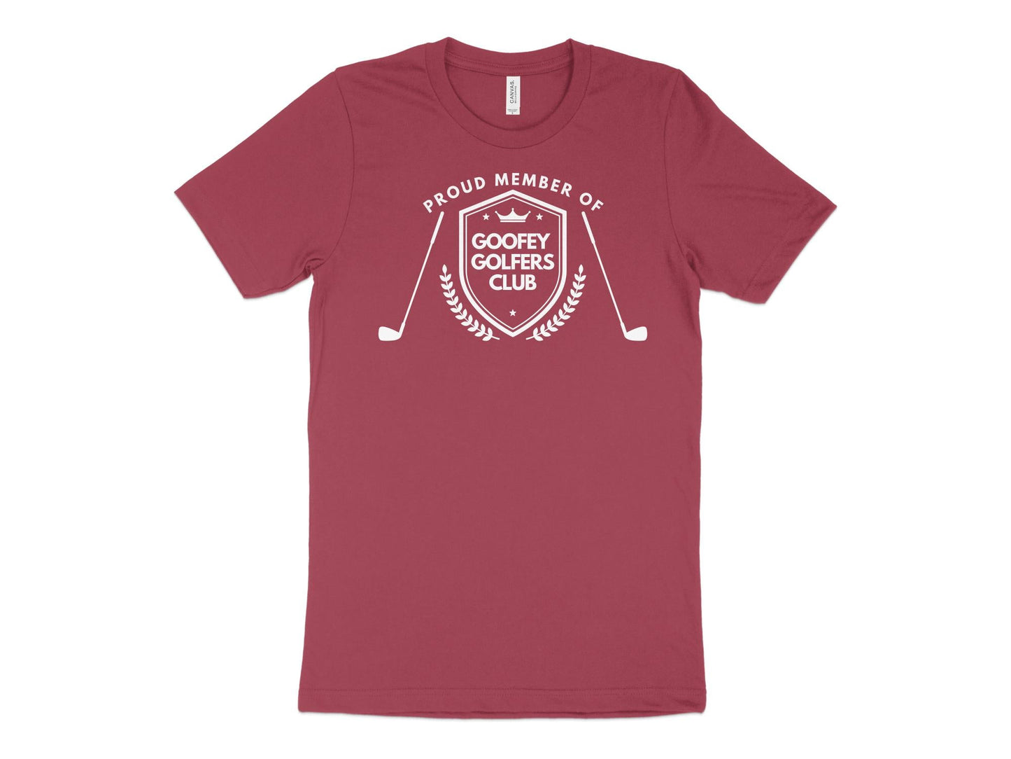 Funny Golfer Gifts TShirt XS / Heather Raspberry Proud Member of the Goofey Golfers Club Golf T-Shirt