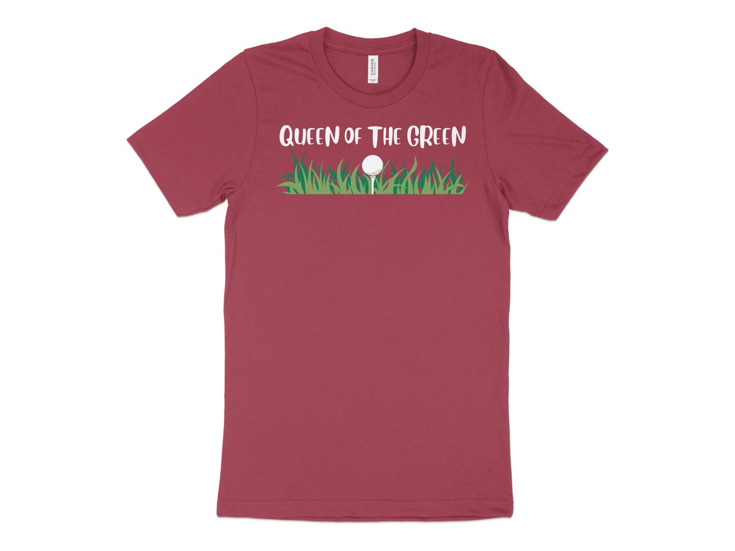 Funny Golfer Gifts TShirt XS / Heather Raspberry Queen of the Green Golf T-Shirt