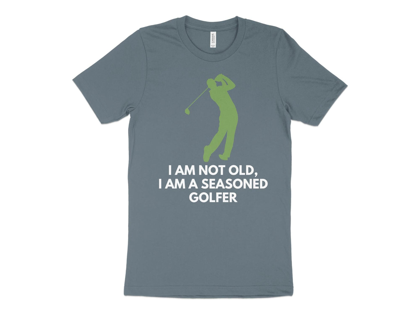 Funny Golfer Gifts TShirt XS / Heather Slate Im Not Old Im a Seasoned Golfer Golf T-Shirt