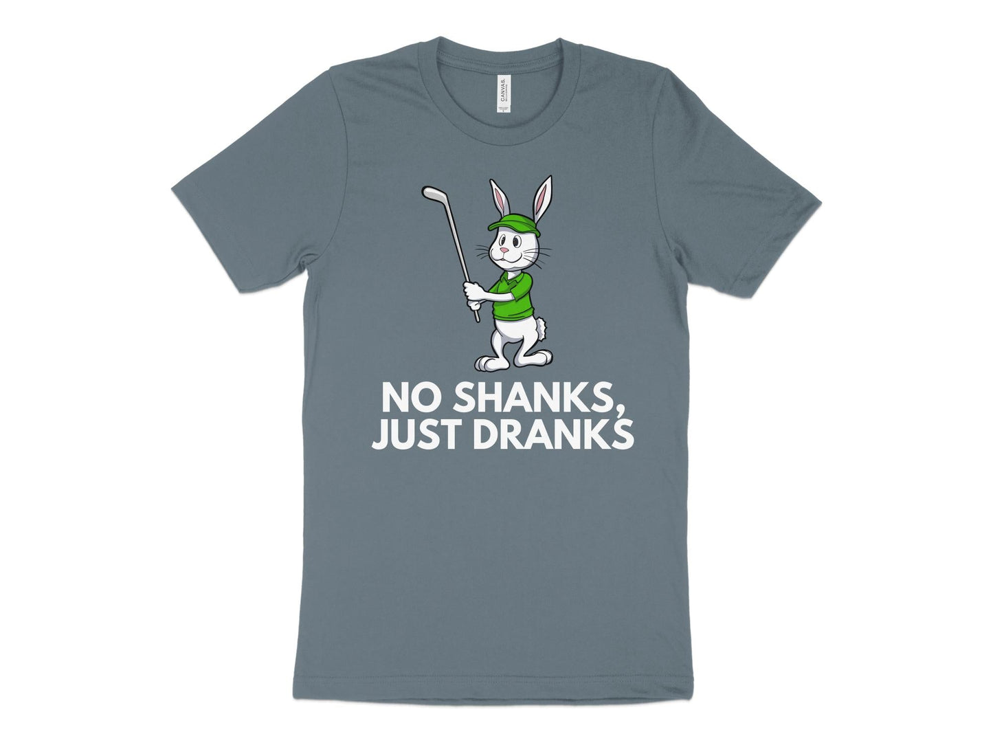 Funny Golfer Gifts TShirt XS / Heather Slate No Shanks Just Dranks Golf T-Shirt