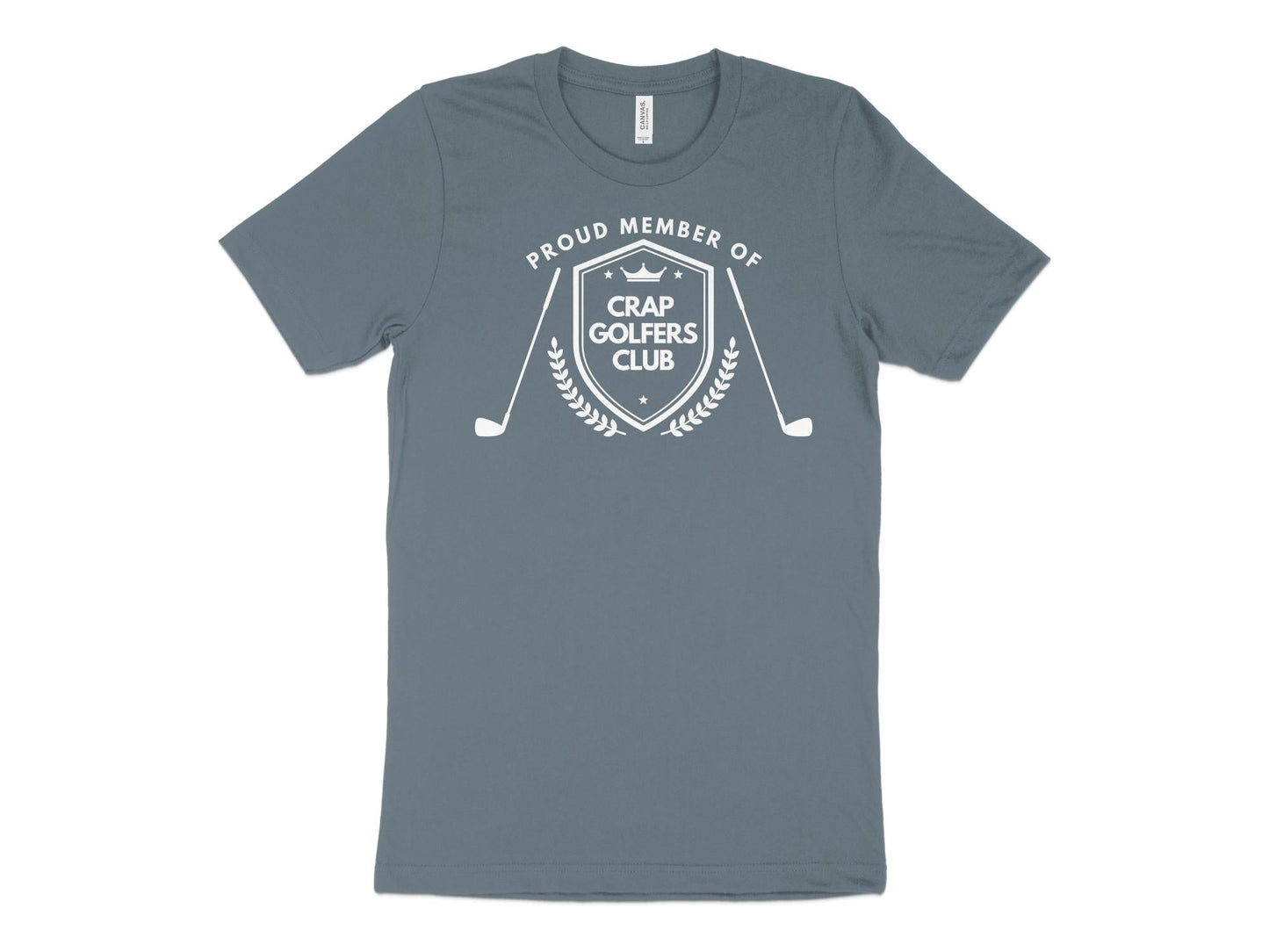 Funny Golfer Gifts TShirt XS / Heather Slate Proud Member of the Crap Golfers Club Golf T-Shirt