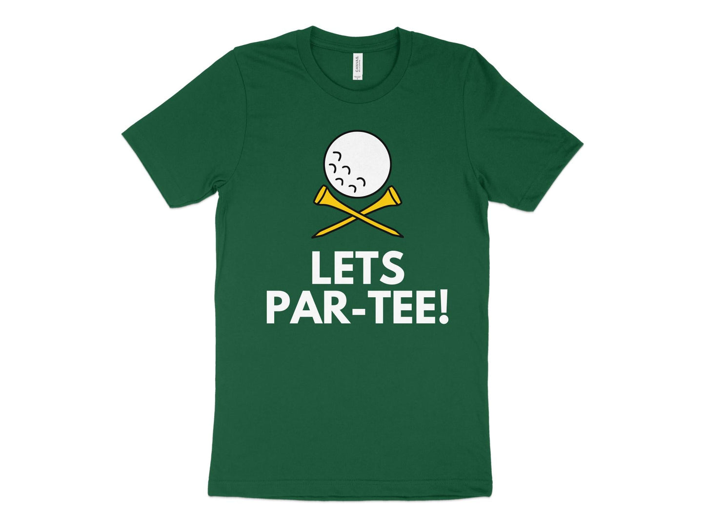 Funny Golfer Gifts TShirt XS / Kelly Lets Par-tee Golf T-Shirt