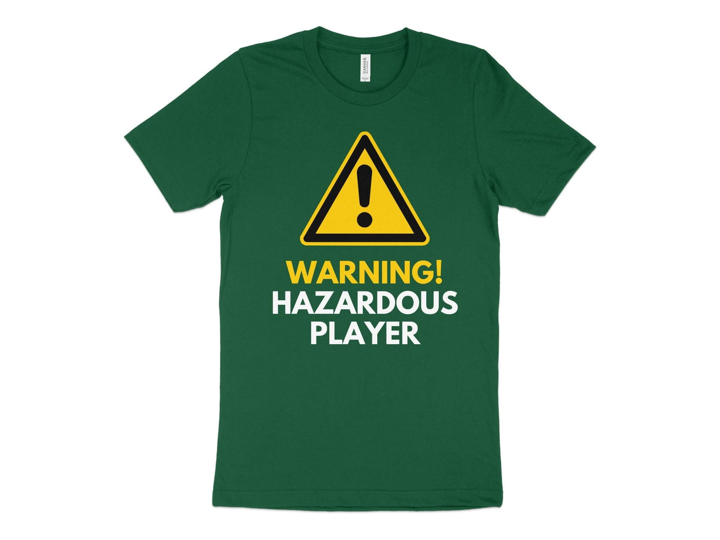 Funny Golfer Gifts TShirt XS / Kelly Warning Hazardous Player Golf T-Shirt