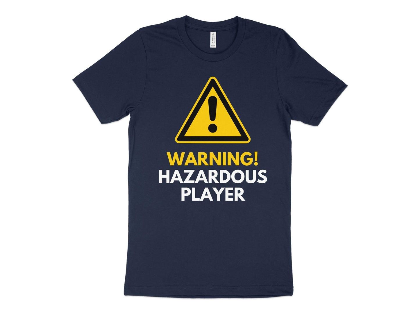 Funny Golfer Gifts TShirt XS / Navy Warning Hazardous Player Golf T-Shirt