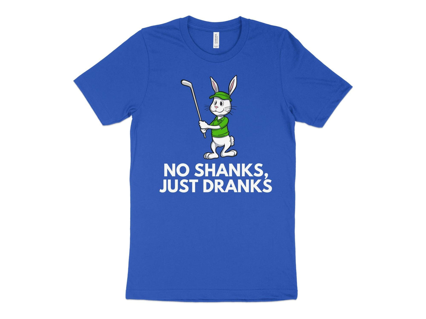 Funny Golfer Gifts TShirt XS / True Royal No Shanks Just Dranks Golf T-Shirt