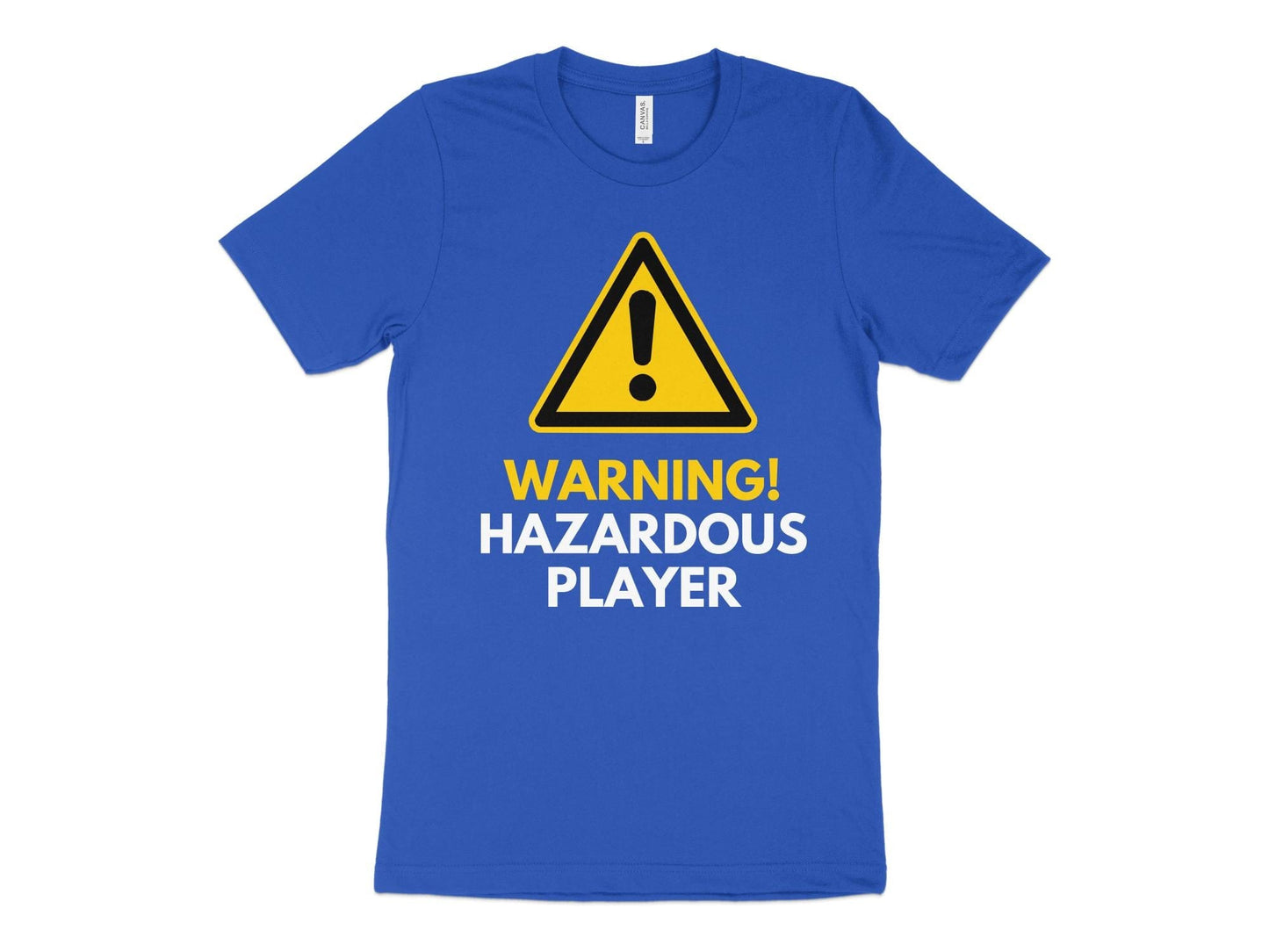 Funny Golfer Gifts TShirt XS / True Royal Warning Hazardous Player Golf T-Shirt