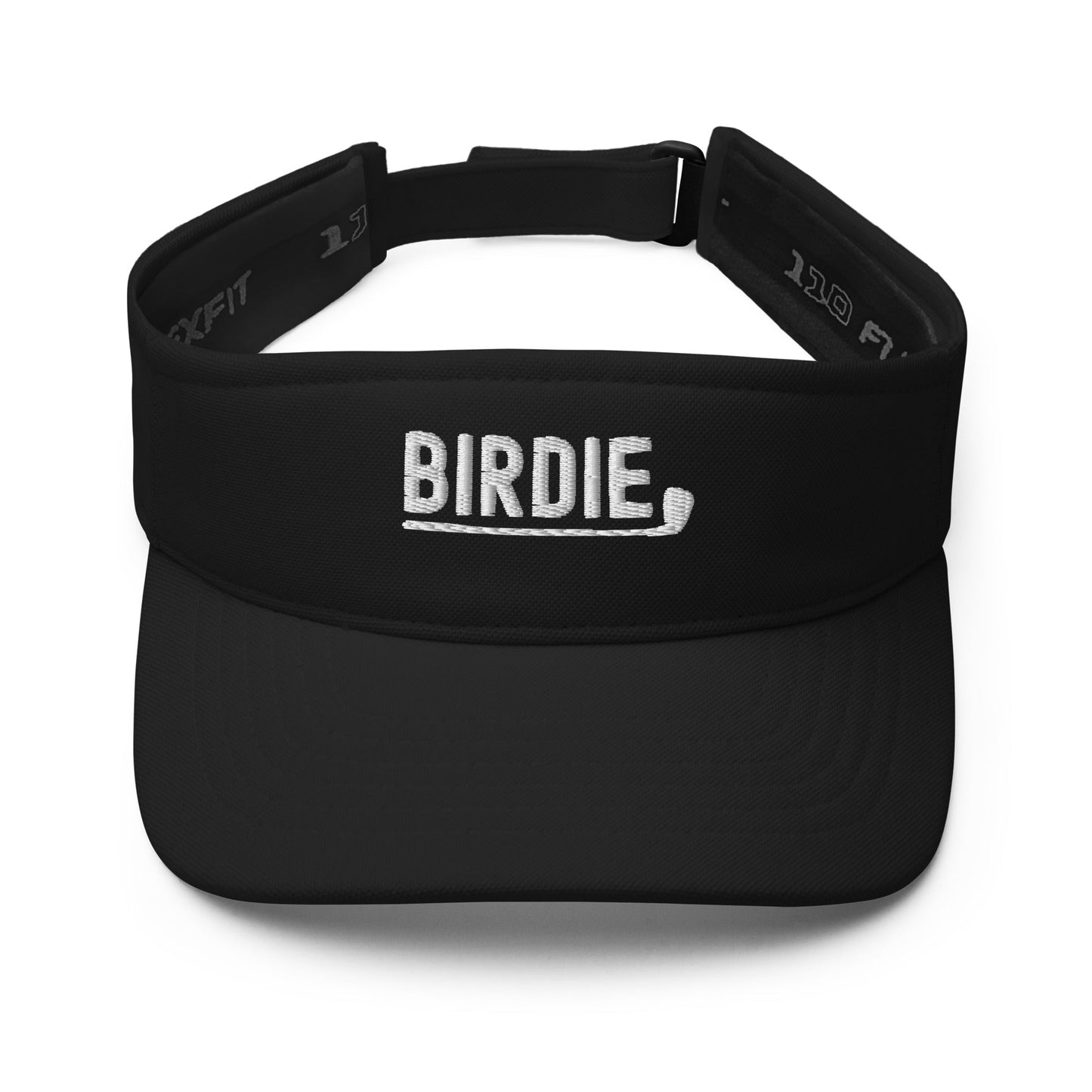 Funny Golfer Gifts Visor Black Birdie Visor