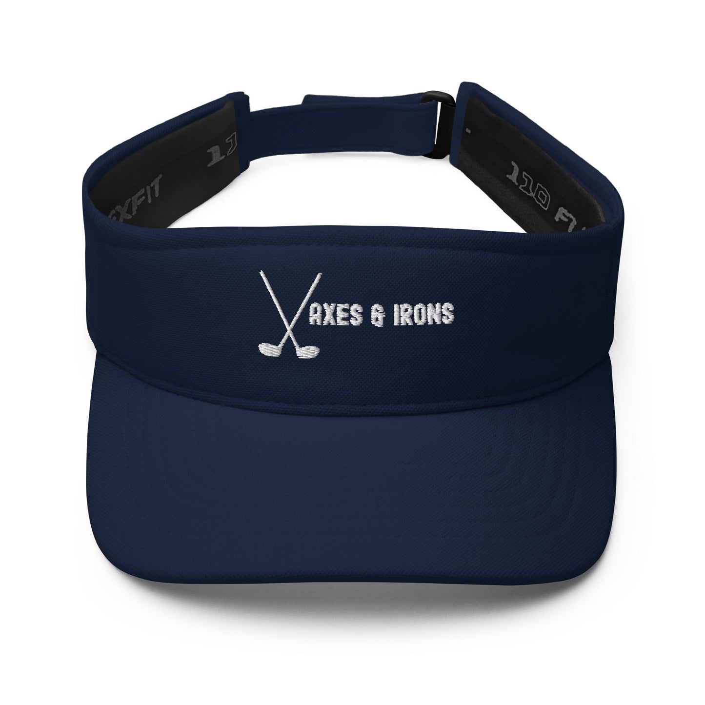 Funny Golfer Gifts Visor Navy Axes and Irons Visor