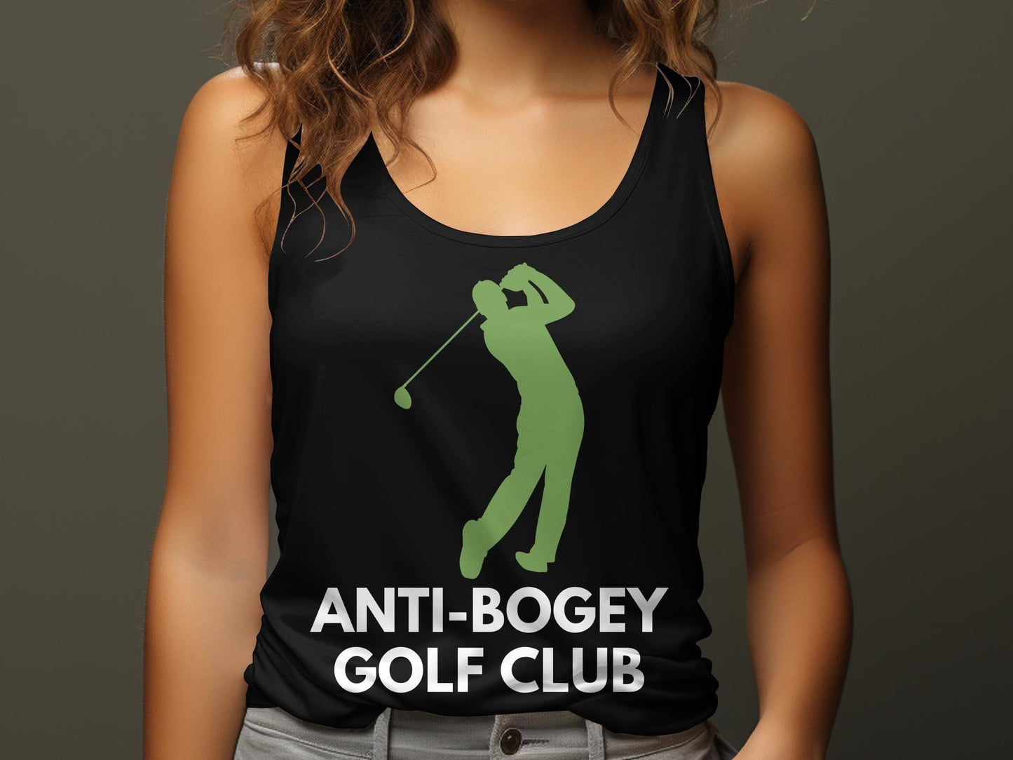 Funny Golfer Gifts Womens Tank Top Anti-Bogey Golf Club Golf Womans Tank Top