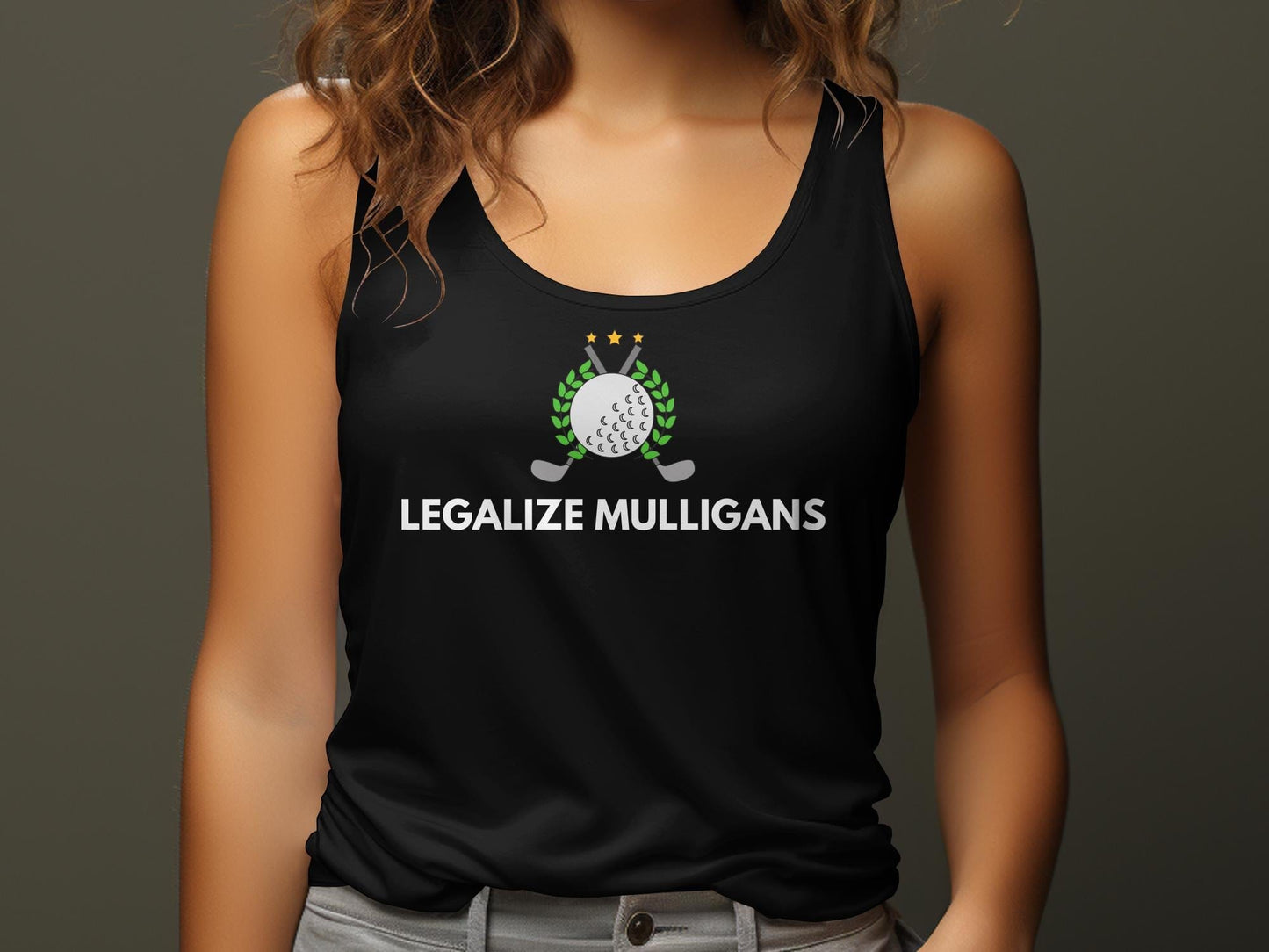 Funny Golfer Gifts Womens Tank Top Legalize Mulligans Golf Womans Tank Top