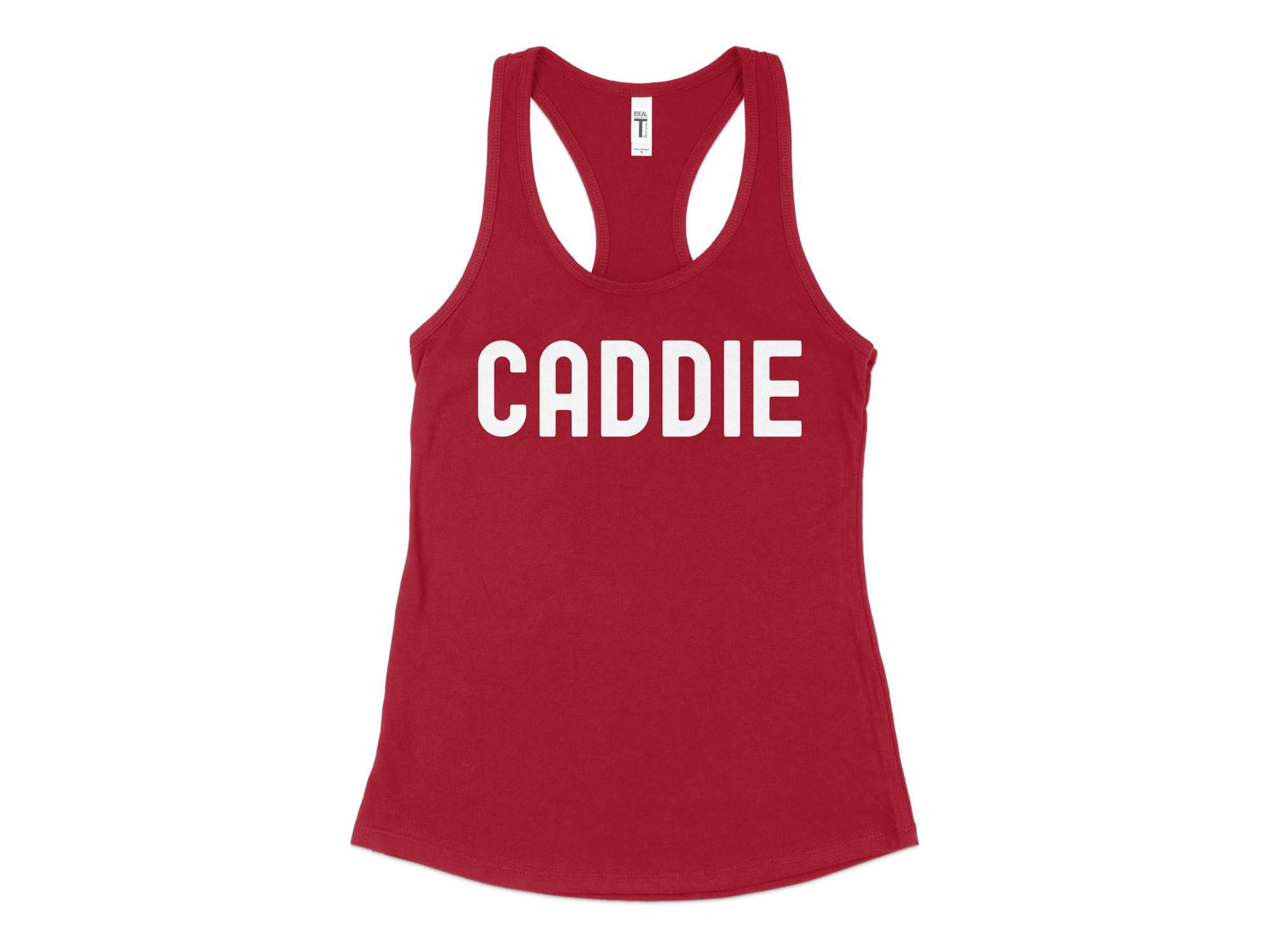 Funny Golfer Gifts Womens Tank Top XS / Cardinal Caddie Golf Womans Tank Top