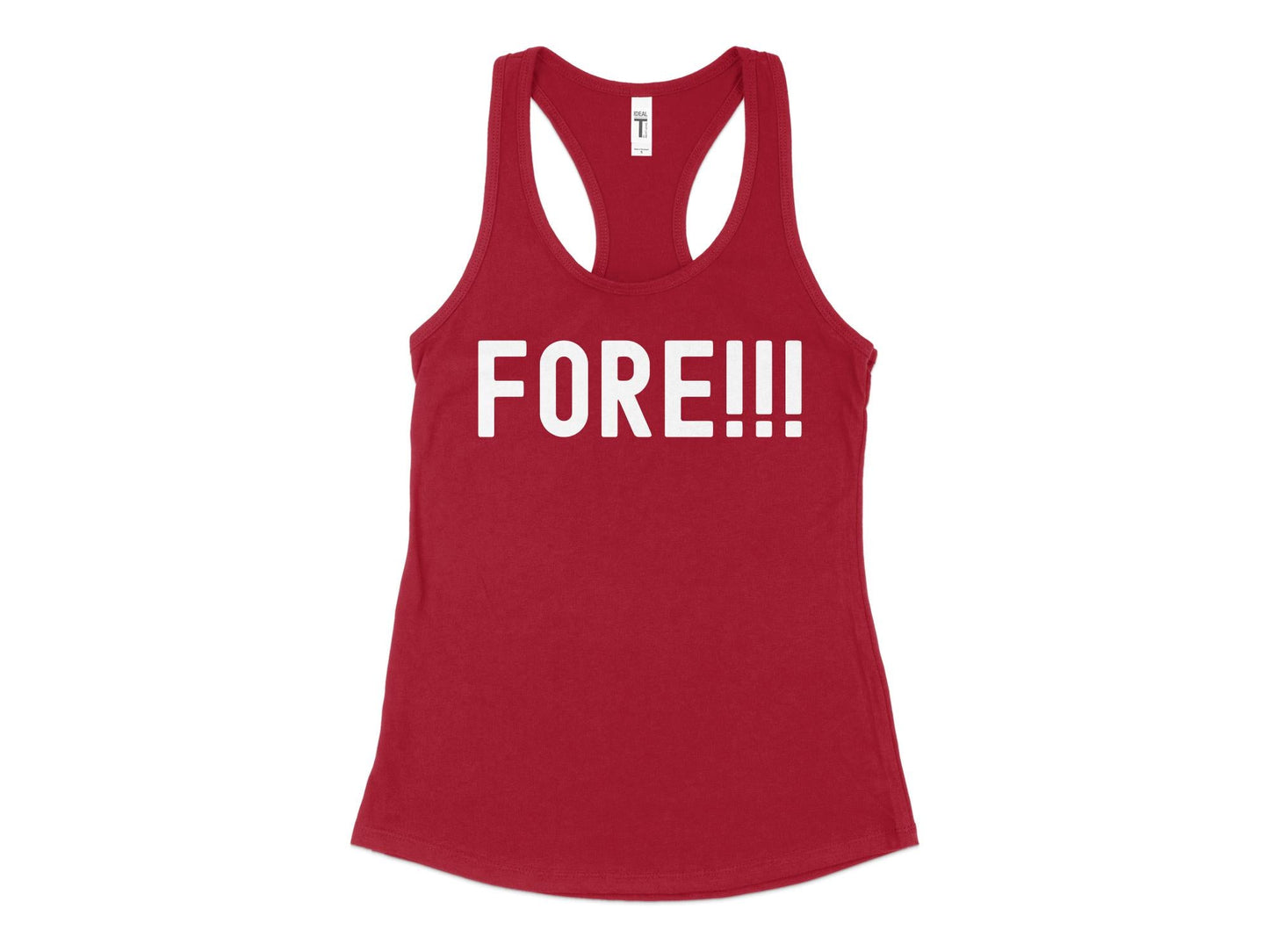 Funny Golfer Gifts Womens Tank Top XS / Cardinal Fore Golf Womans Tank Top