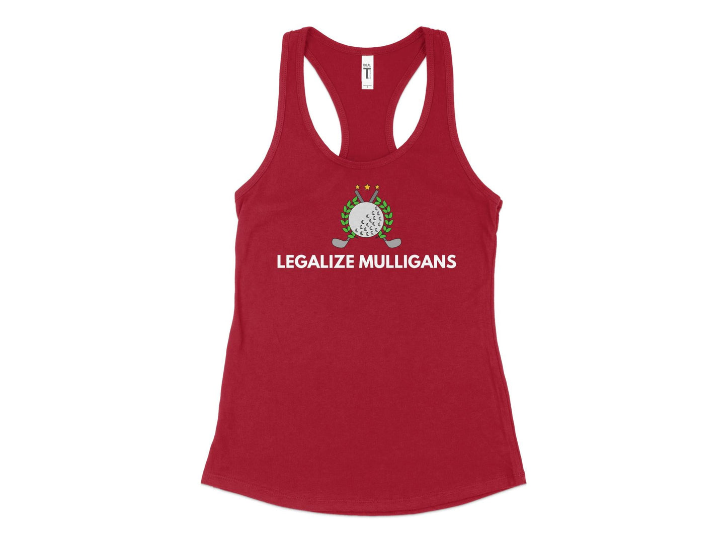 Funny Golfer Gifts Womens Tank Top XS / Cardinal Legalize Mulligans Golf Womans Tank Top