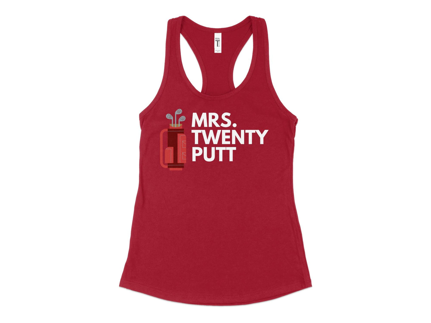 Funny Golfer Gifts Womens Tank Top XS / Cardinal Mrs Twenty Putt Golf Womans Tank Top
