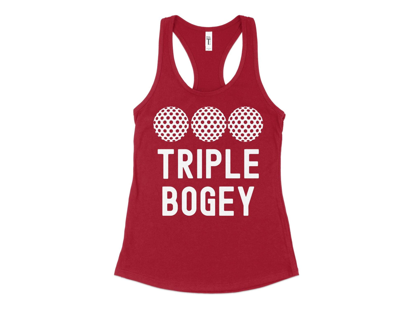 Funny Golfer Gifts Womens Tank Top XS / Cardinal Triple Bogey Golf Womans Tank Top