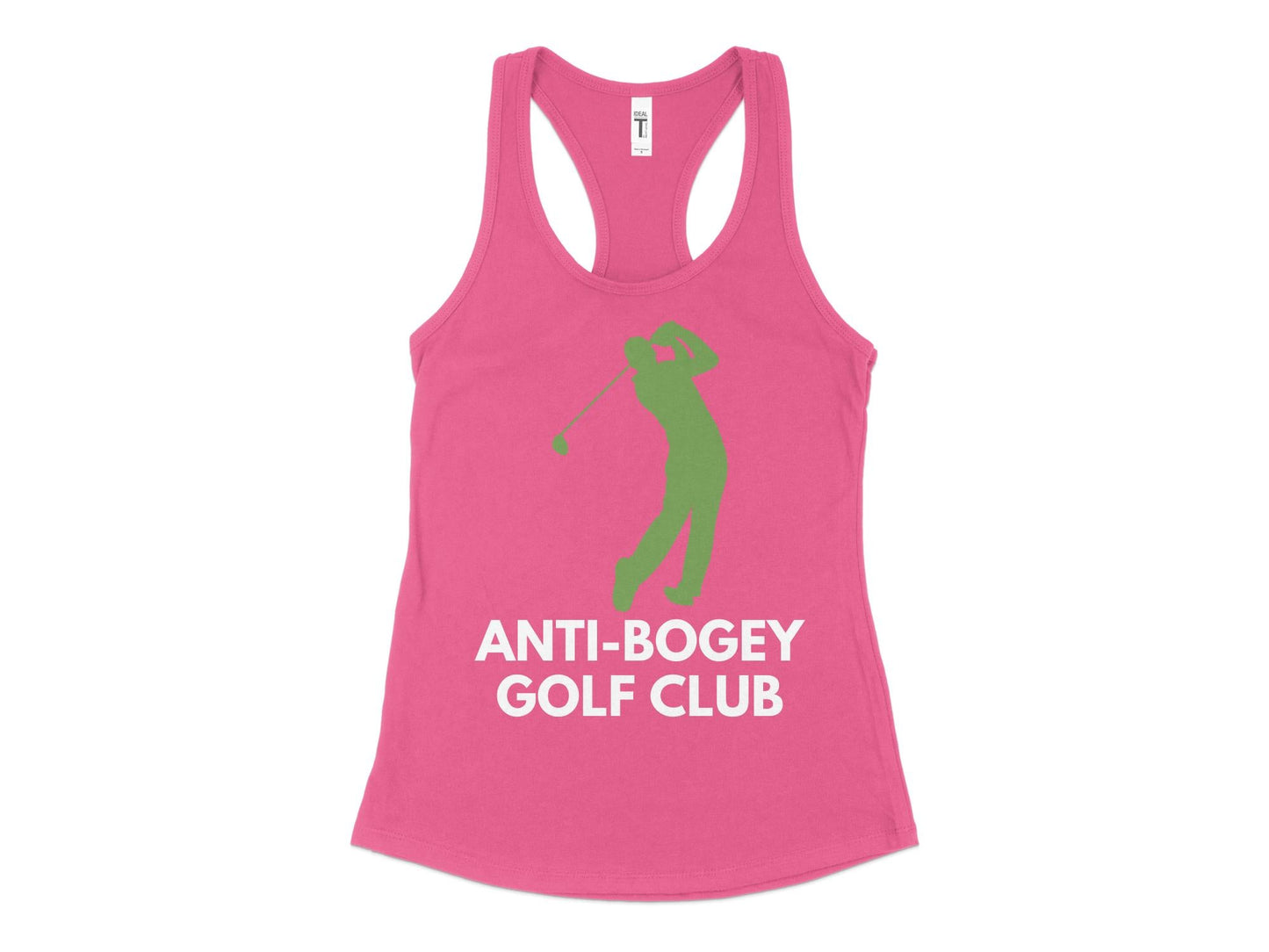 Funny Golfer Gifts Womens Tank Top XS / Hot Pink Anti-Bogey Golf Club Golf Womans Tank Top