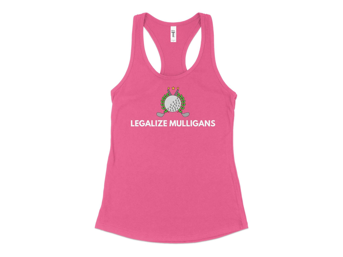 Funny Golfer Gifts Womens Tank Top XS / Hot Pink Legalize Mulligans Golf Womans Tank Top