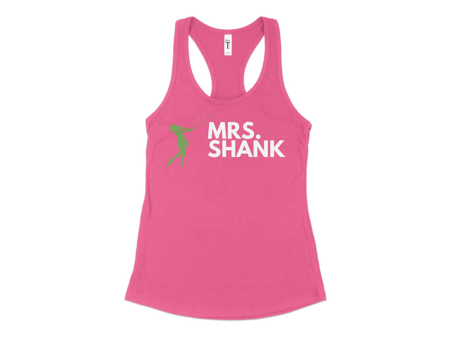 Funny Golfer Gifts Womens Tank Top XS / Hot Pink Mrs Shank Golf Womans Tank Top
