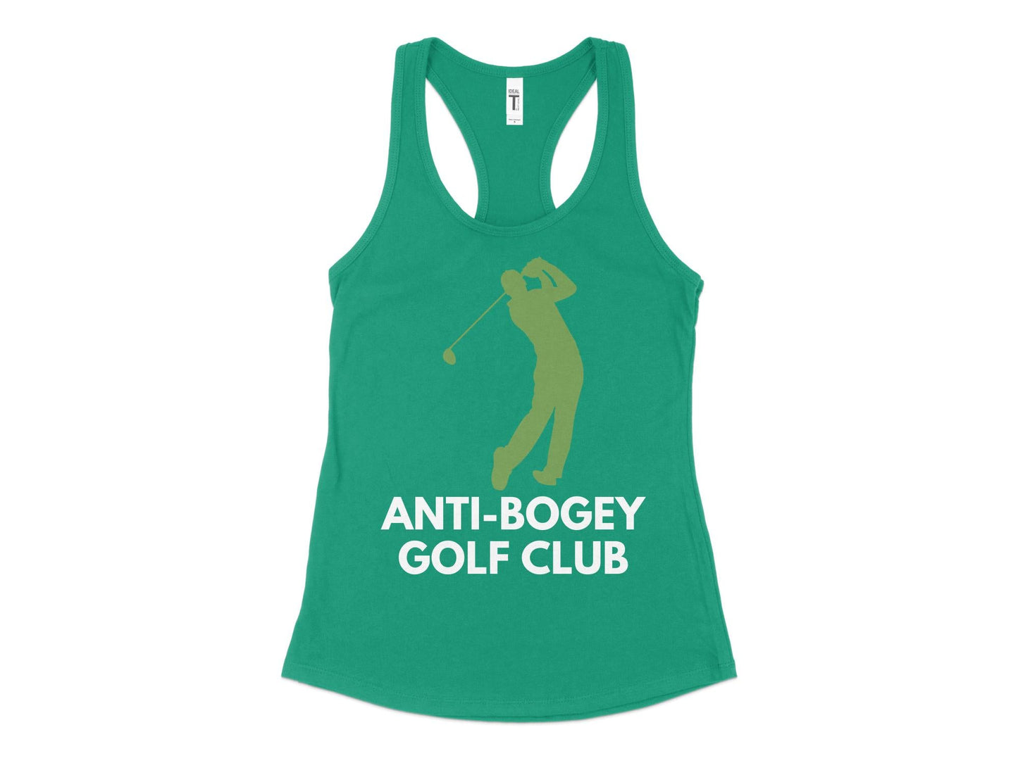 Funny Golfer Gifts Womens Tank Top XS / Kelly Green Anti-Bogey Golf Club Golf Womans Tank Top