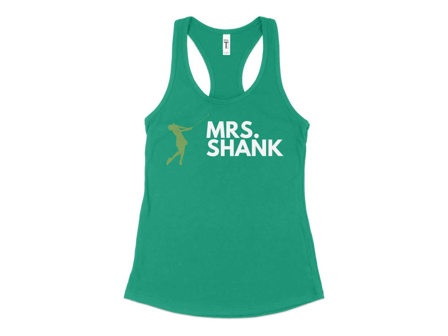 Funny Golfer Gifts Womens Tank Top XS / Kelly Green Mrs Shank Golf Womans Tank Top