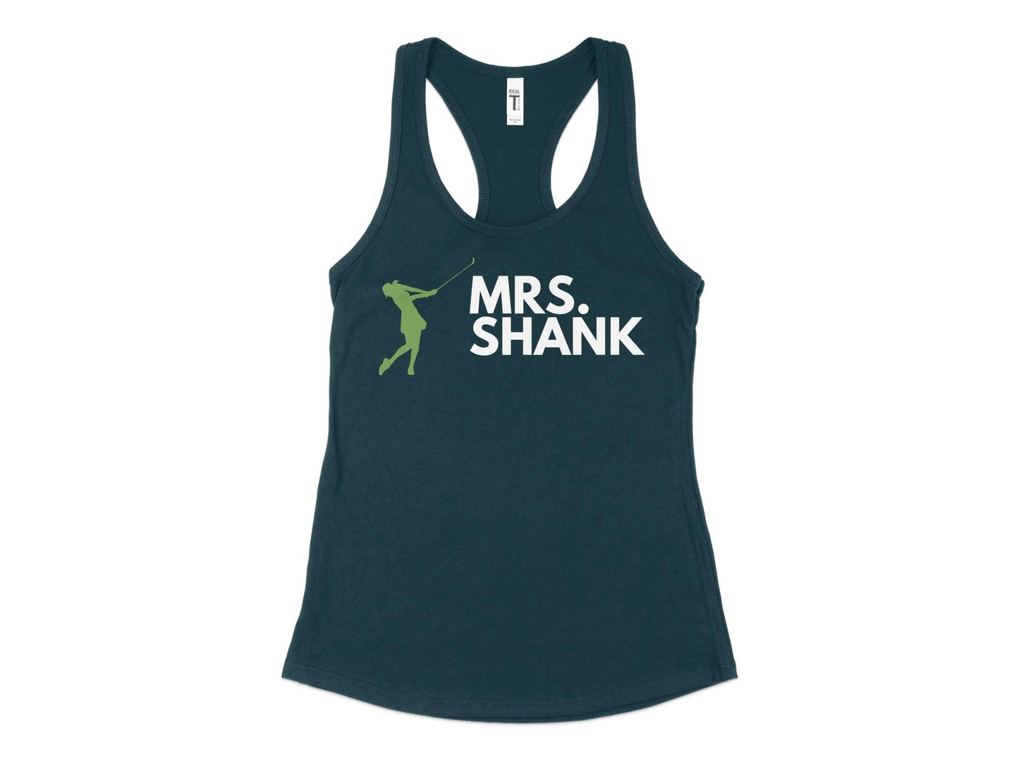 Funny Golfer Gifts Womens Tank Top XS / Midnight Navy Mrs Shank Golf Womans Tank Top