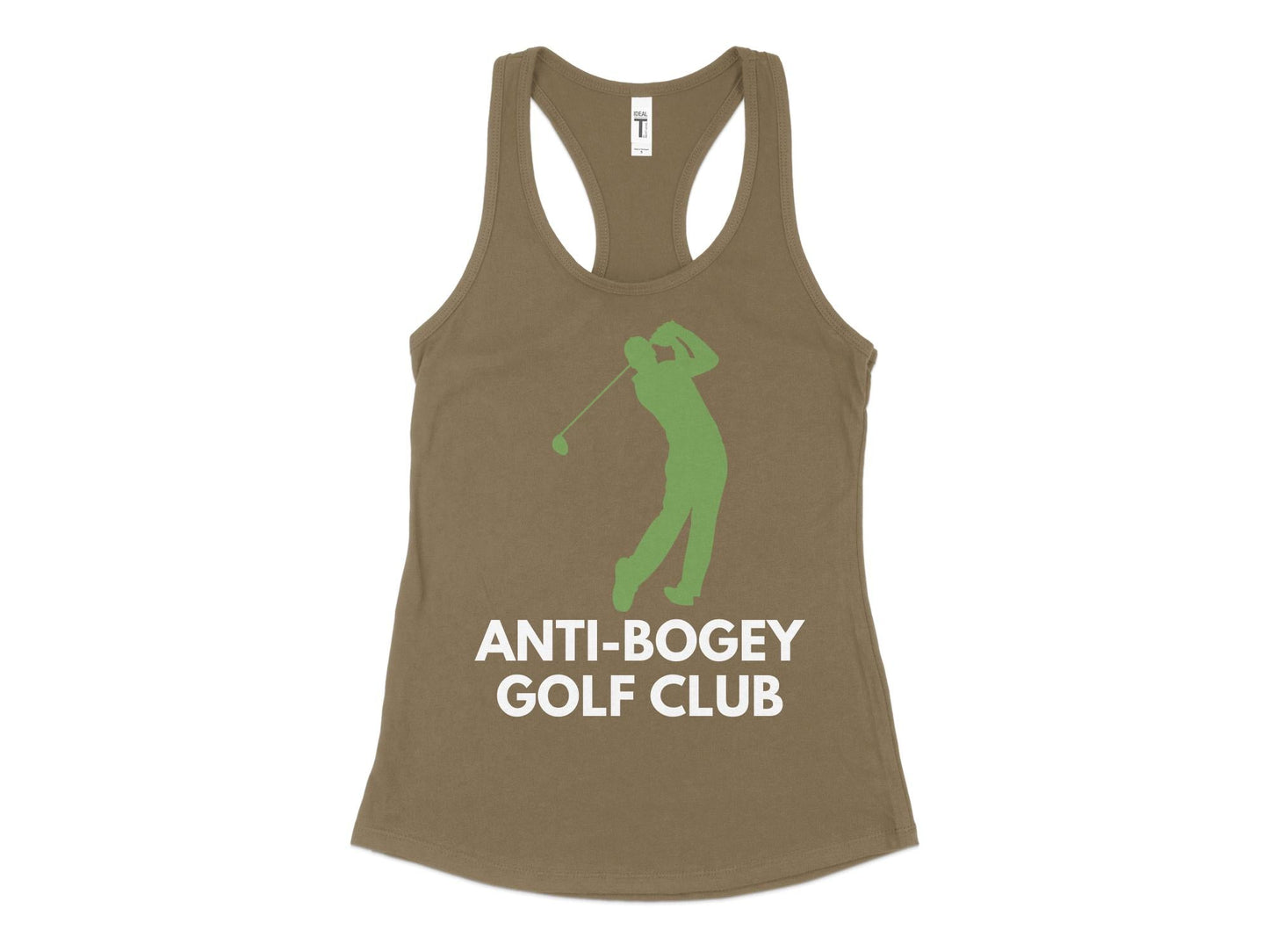 Funny Golfer Gifts Womens Tank Top XS / Military Green Anti-Bogey Golf Club Golf Womans Tank Top