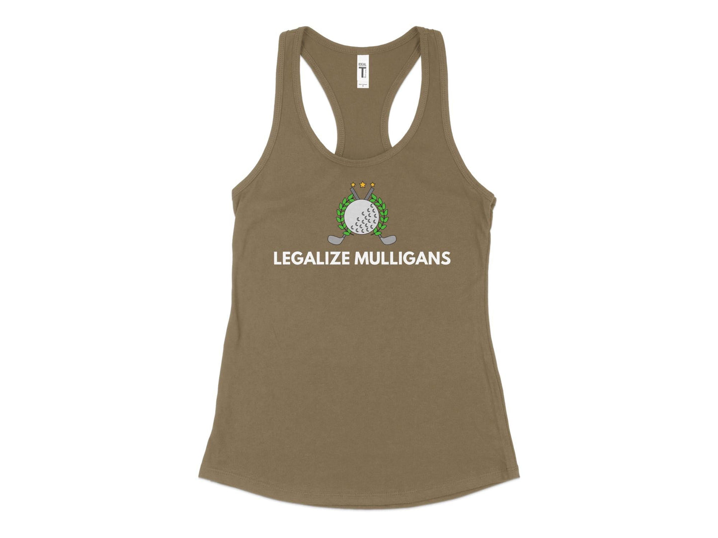 Funny Golfer Gifts Womens Tank Top XS / Military Green Legalize Mulligans Golf Womans Tank Top