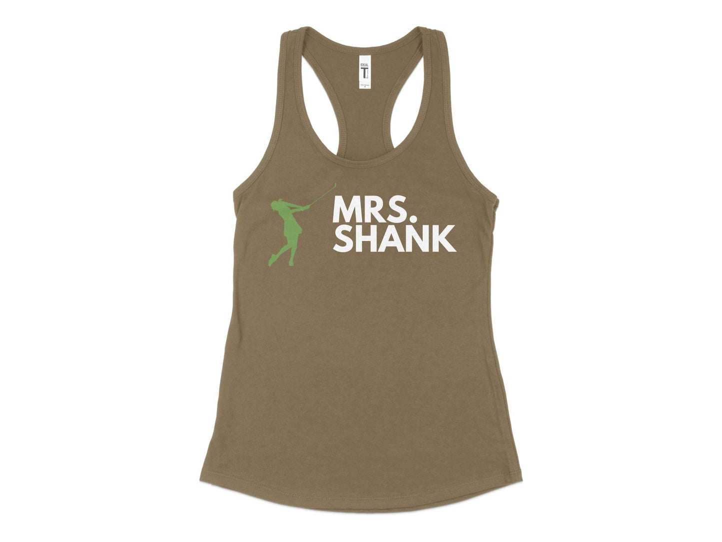 Funny Golfer Gifts Womens Tank Top XS / Military Green Mrs Shank Golf Womans Tank Top