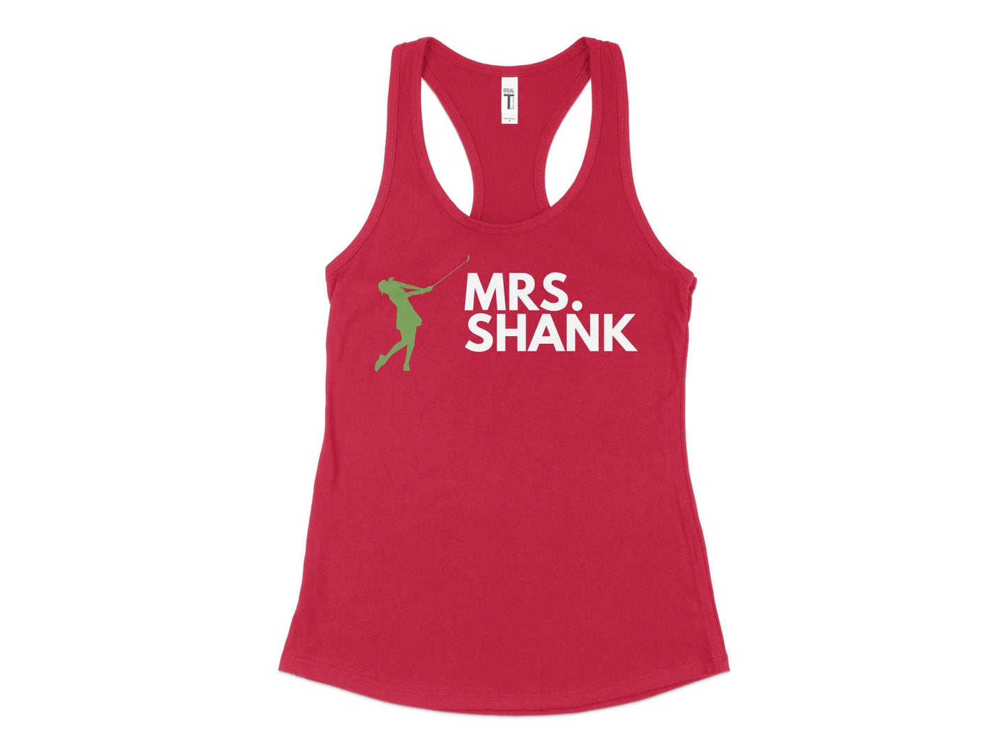 Funny Golfer Gifts Womens Tank Top XS / Red Mrs Shank Golf Womans Tank Top