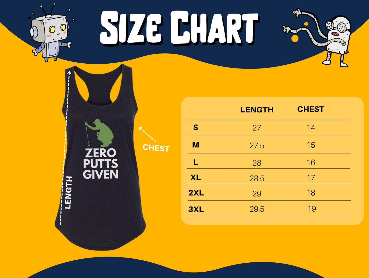 Funny Golfer Gifts Womens Tank Top Zero Putts Given Golf Womans Tank Top