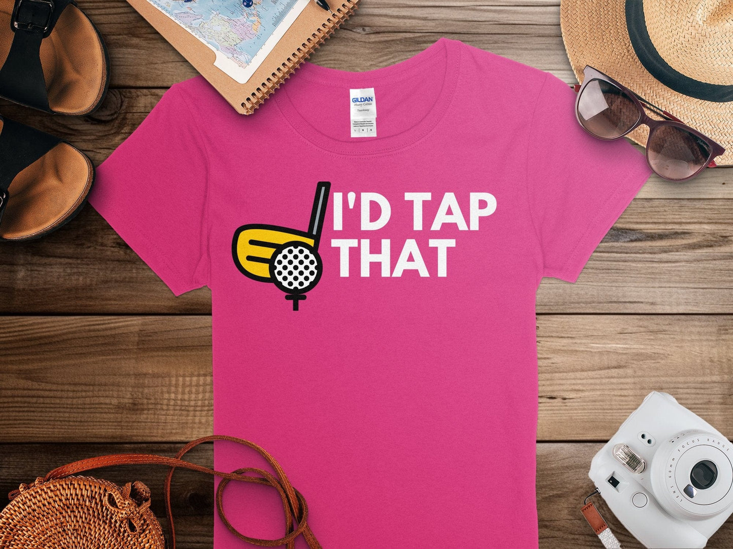 Funny Golfer Gifts Womens TShirt Id Tap That Golf Womans T-Shirt