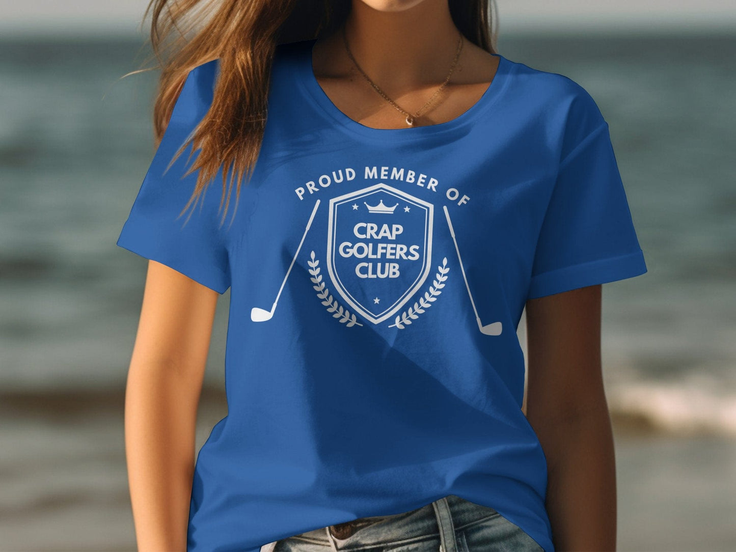 Funny Golfer Gifts Womens TShirt Proud Member of the Crap Golfers Club Golf Womans T-Shirt