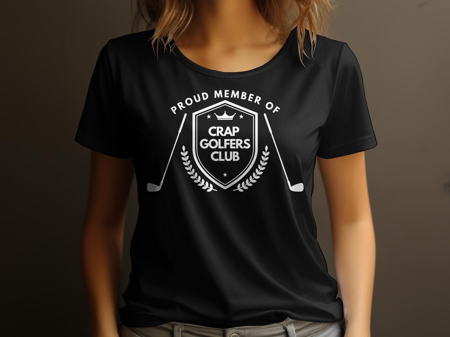 Funny Golfer Gifts Womens TShirt Proud Member of the Crap Golfers Club Golf Womans T-Shirt