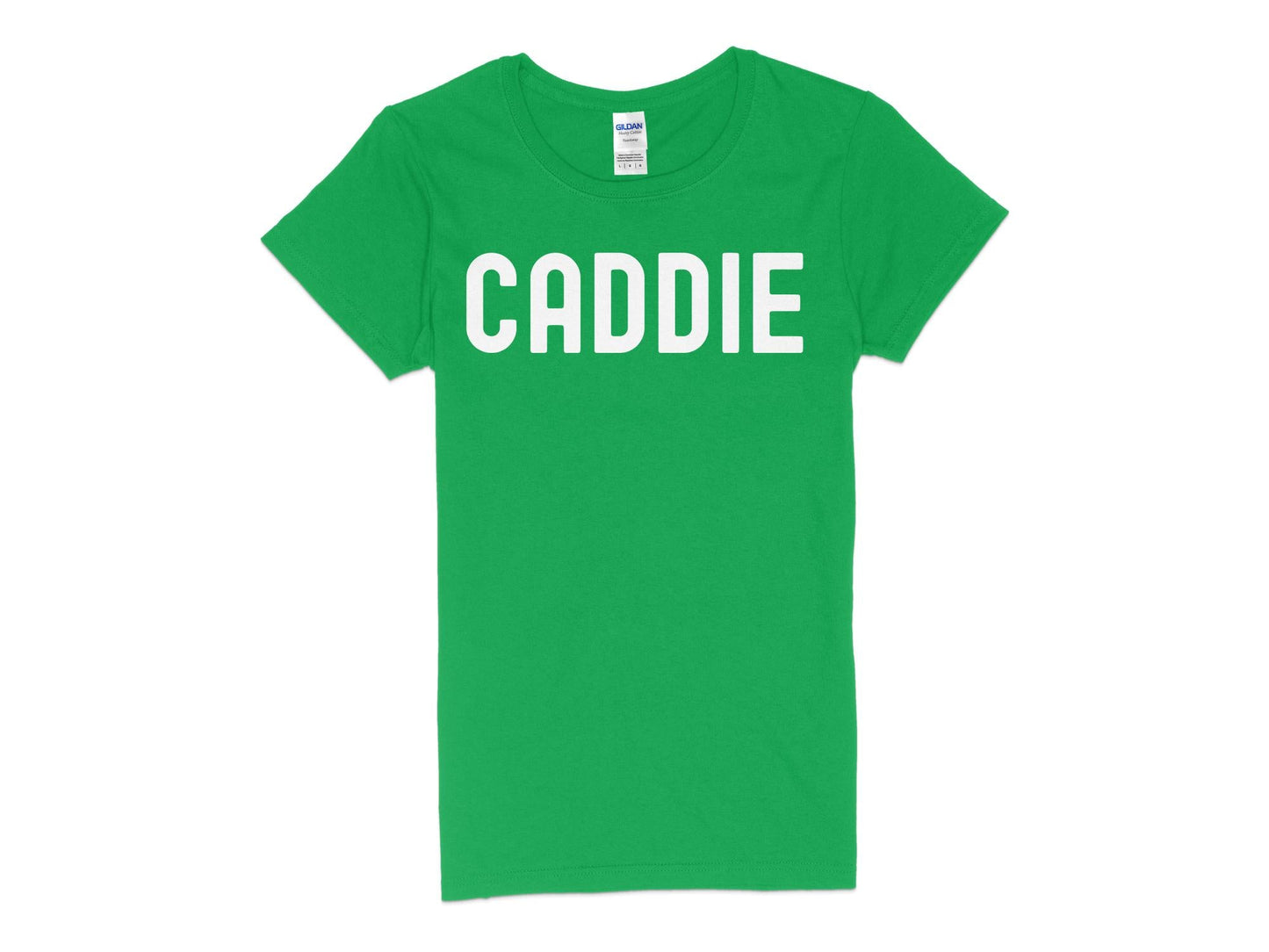 Funny Golfer Gifts Womens TShirt S / Irish Green Caddie Golf Womans T-Shirt