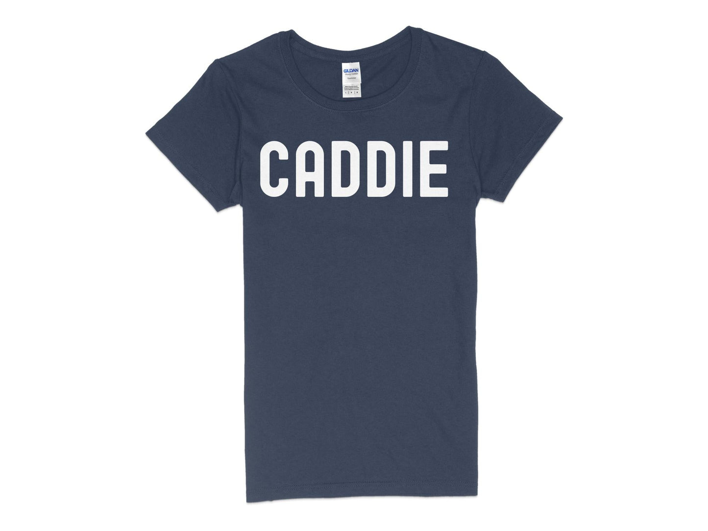 Funny Golfer Gifts Womens TShirt S / Navy Caddie Golf Womans T-Shirt
