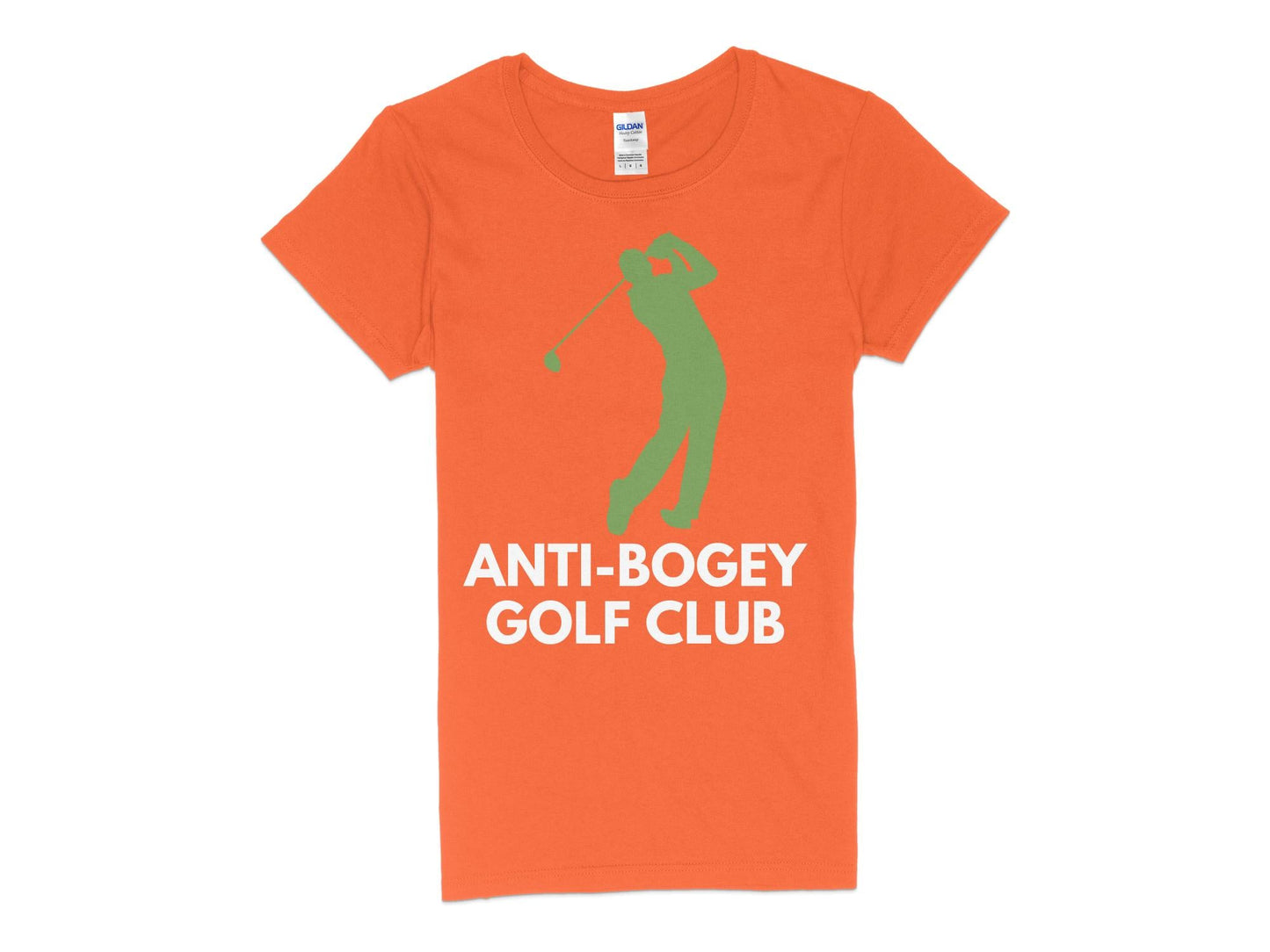 Funny Golfer Gifts Womens TShirt S / Orange Anti-Bogey Golf Club Golf Womans T-Shirt