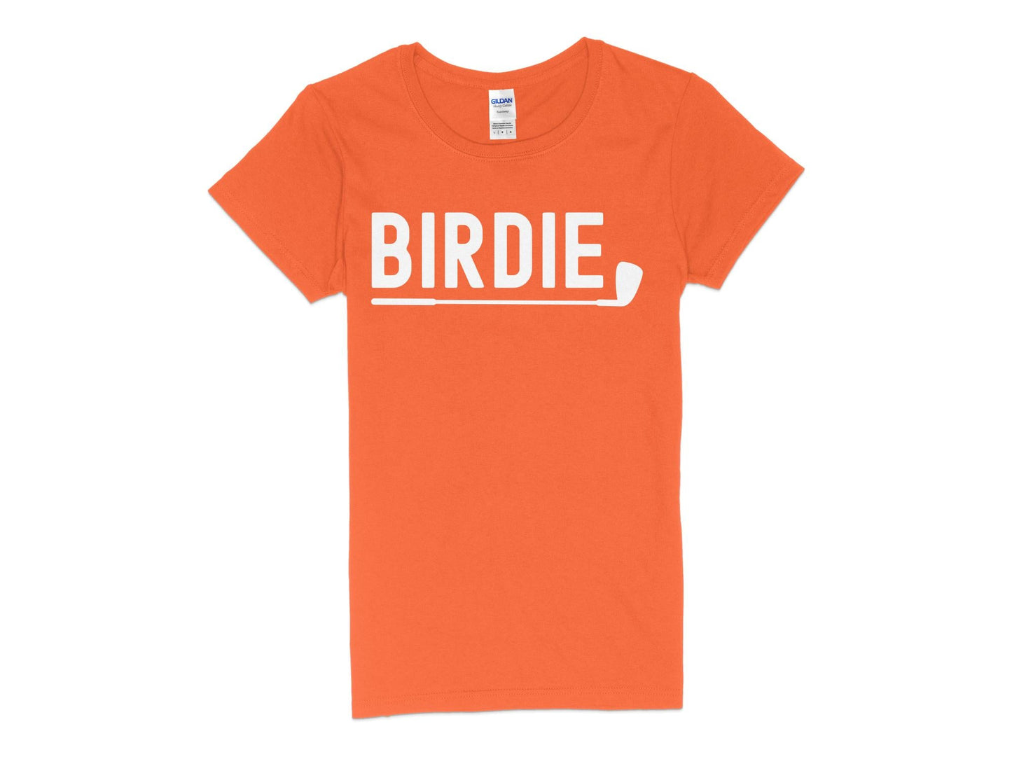 Funny Golfer Gifts Womens TShirt S / Orange Birdie Golf Womans T-Shirt