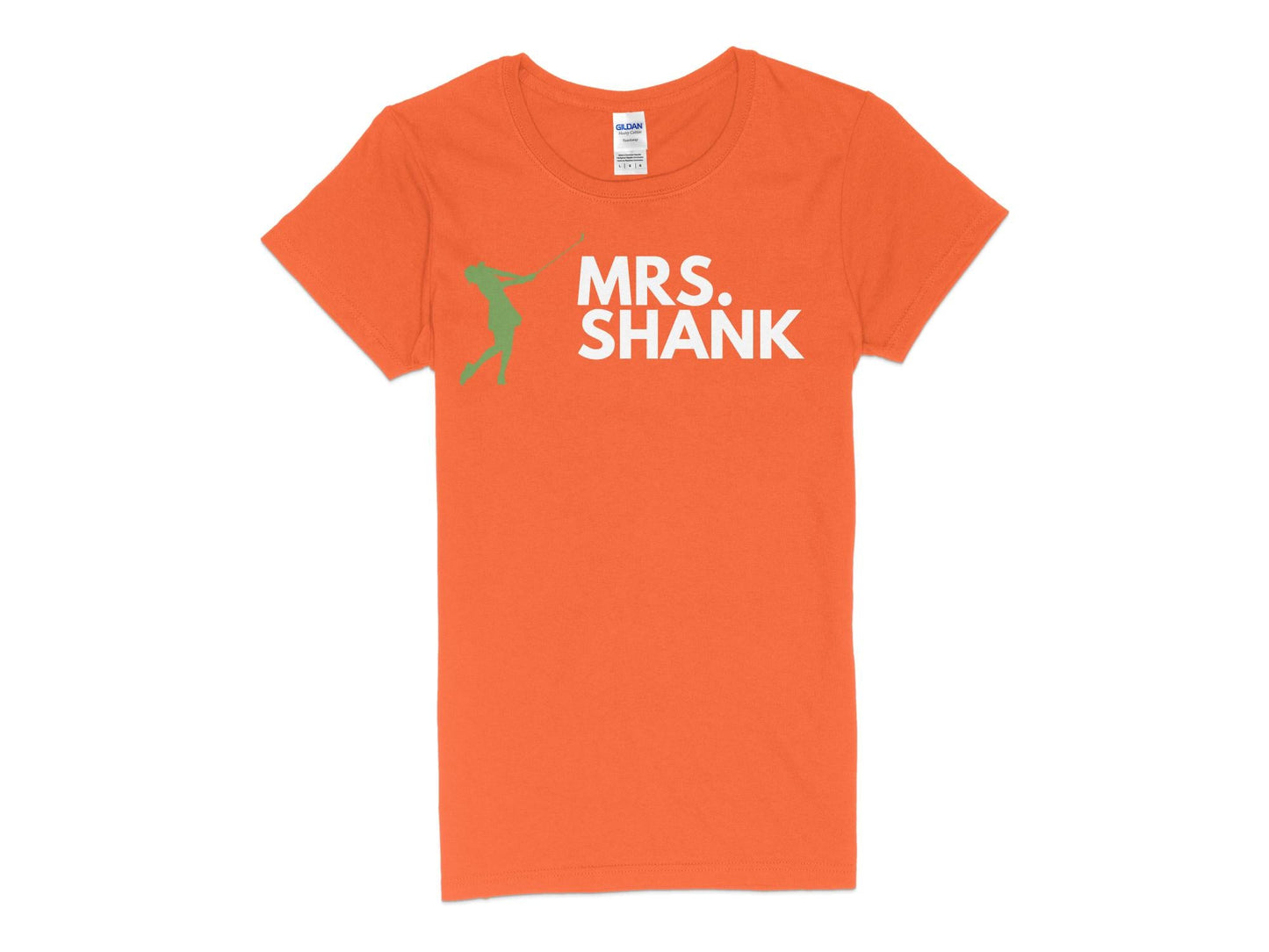 Funny Golfer Gifts Womens TShirt S / Orange Mrs Shank Golf Womans T-Shirt