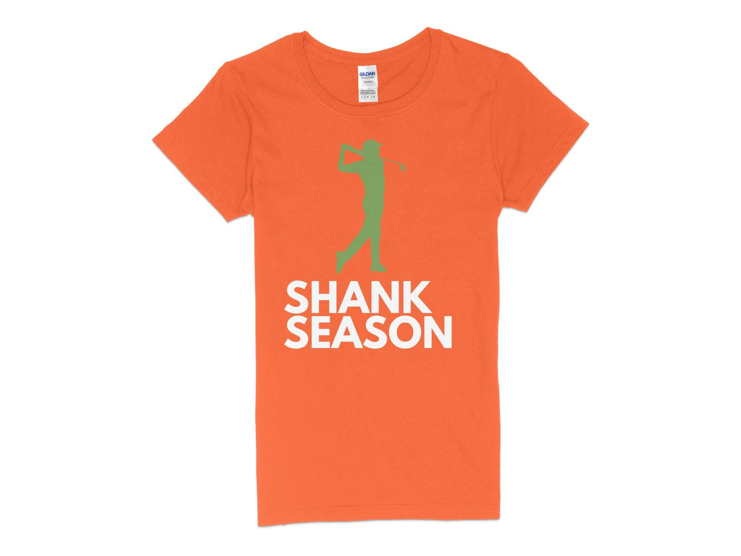 Funny Golfer Gifts Womens TShirt S / Orange Shank Season Golf Womans T-Shirt