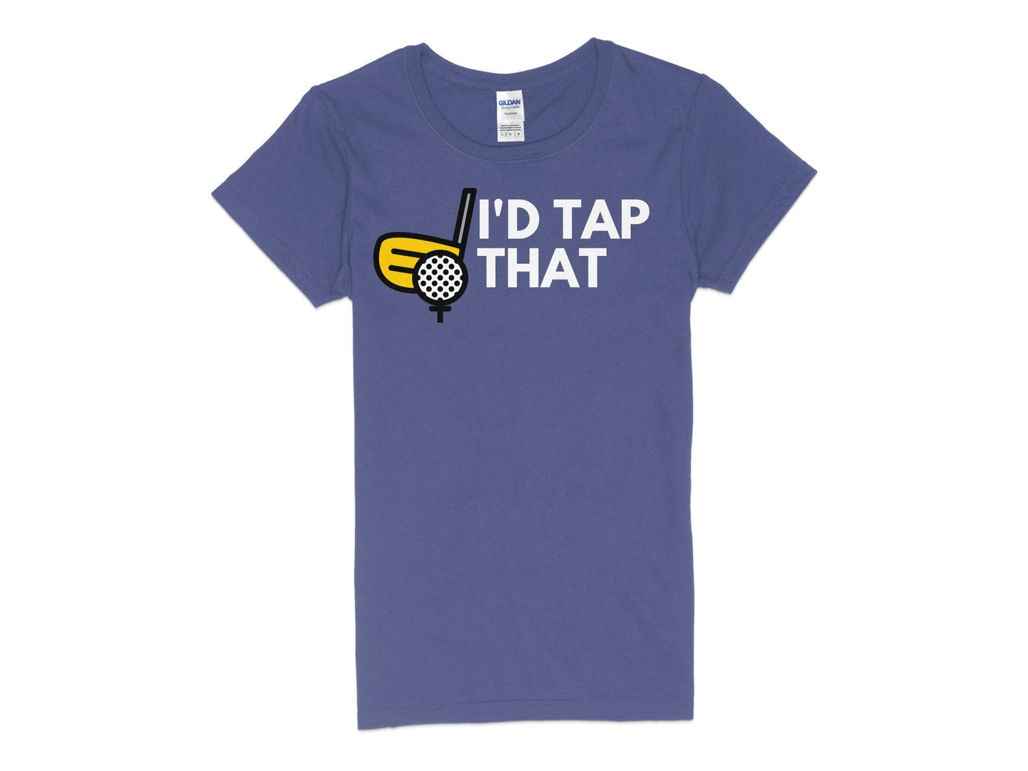 Funny Golfer Gifts Womens TShirt S / Purple Id Tap That Golf Womans T-Shirt