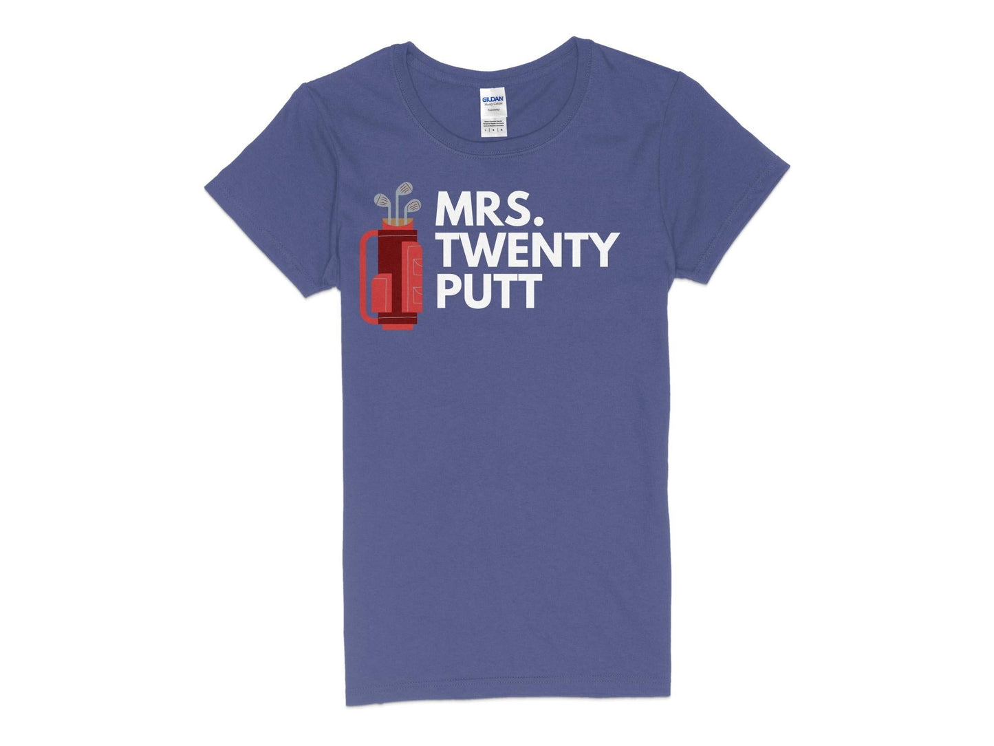 Funny Golfer Gifts Womens TShirt S / Purple Mrs Twenty Putt Golf Womans T-Shirt