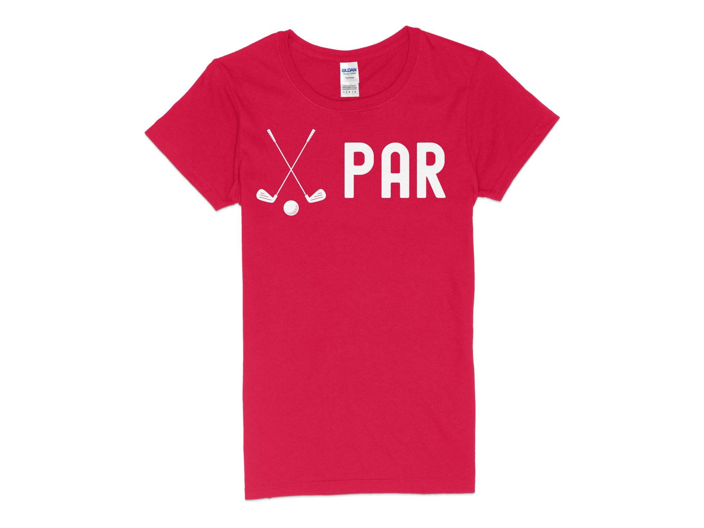 Funny Golfer Gifts Womens TShirt S / Red Par Golf Womans T-Shirt